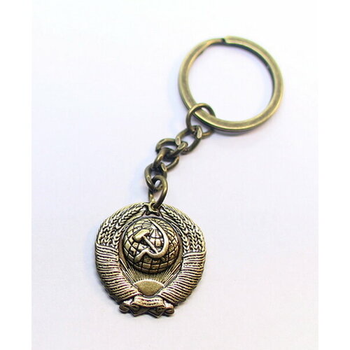 Брелок Yantar-shop, перфорированная фактура, золотой