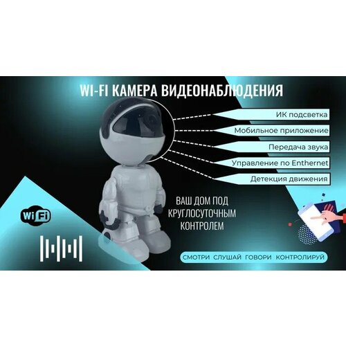 Видеоняня домашняя камера видеонаблюдение с детектором движение wifi двухсторония связь 363400₽