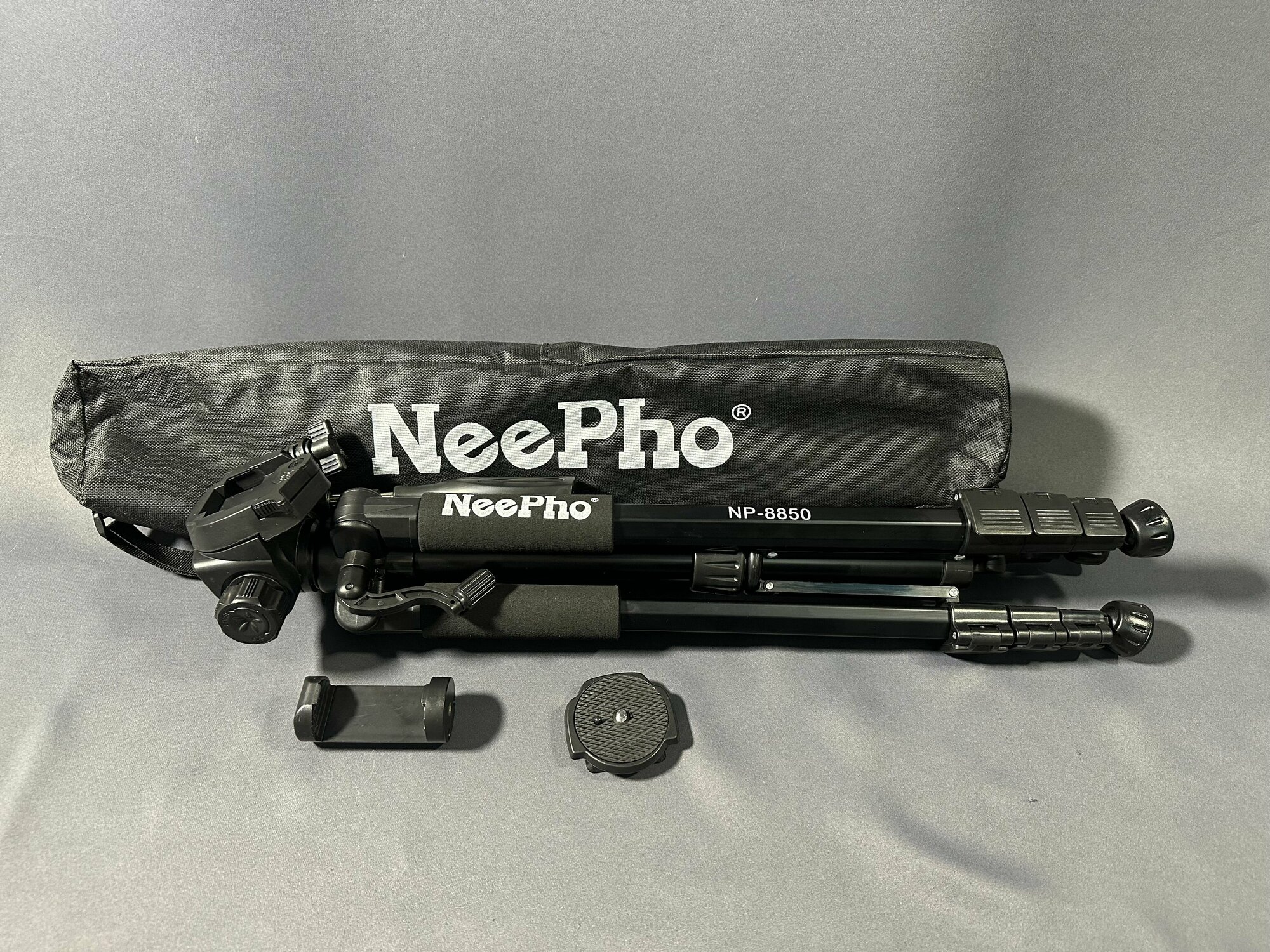 Профессиональный штатив-трипод NeePho NP 8850 высота 175 см — фото 11