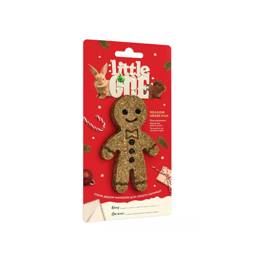 Little One Человечек из луговых трав лакомство-игрушка для морских свинок, кроликов, шиншилл и дегу, 55 г