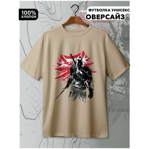 фото Футболка hypnotica, размер m, бежевый