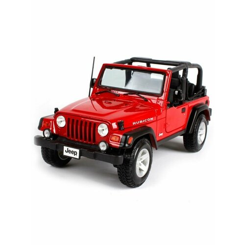 Maisto машинка металлическая 1:18 Jeep Wrangler Rubicon maisto 1 27 jeep wrangler rubicon special edition highly detailed die cast precision model car model collection gift