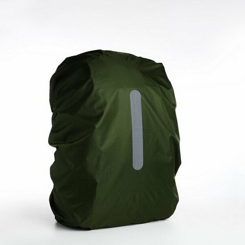 фото Чехол на рюкзак 80 л, со светоотражающей полосой, цвет зелёный сима-ленд