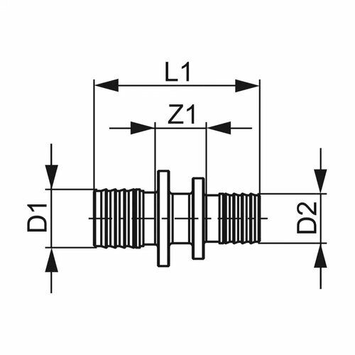 Соединитель прямой Tece 25 х 16 мм латунный (766504) соединитель прямой tece 20 х 16 мм латунный 766503