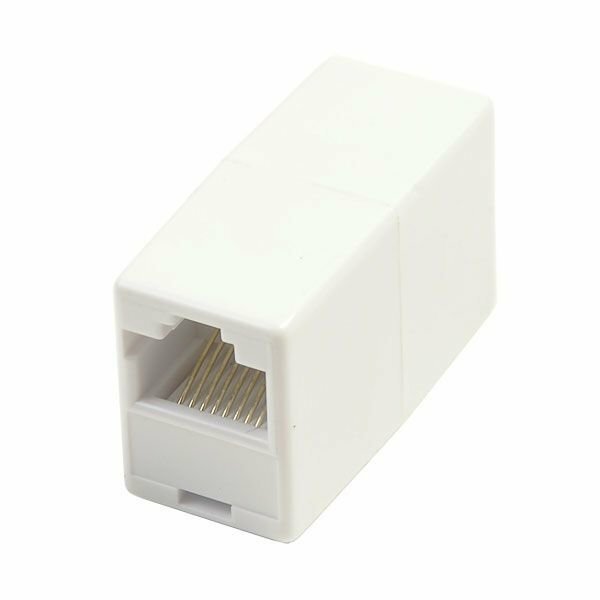 Соединитель TA350/1 RJ-45F/RJ-45F, 2 разъема, белый