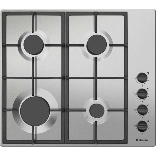 Газовая варочная панель Hansa BHGI620530 газ-контроль автоподжиг дополнительные форсунки для баллонного газа серебристый 2770800₽