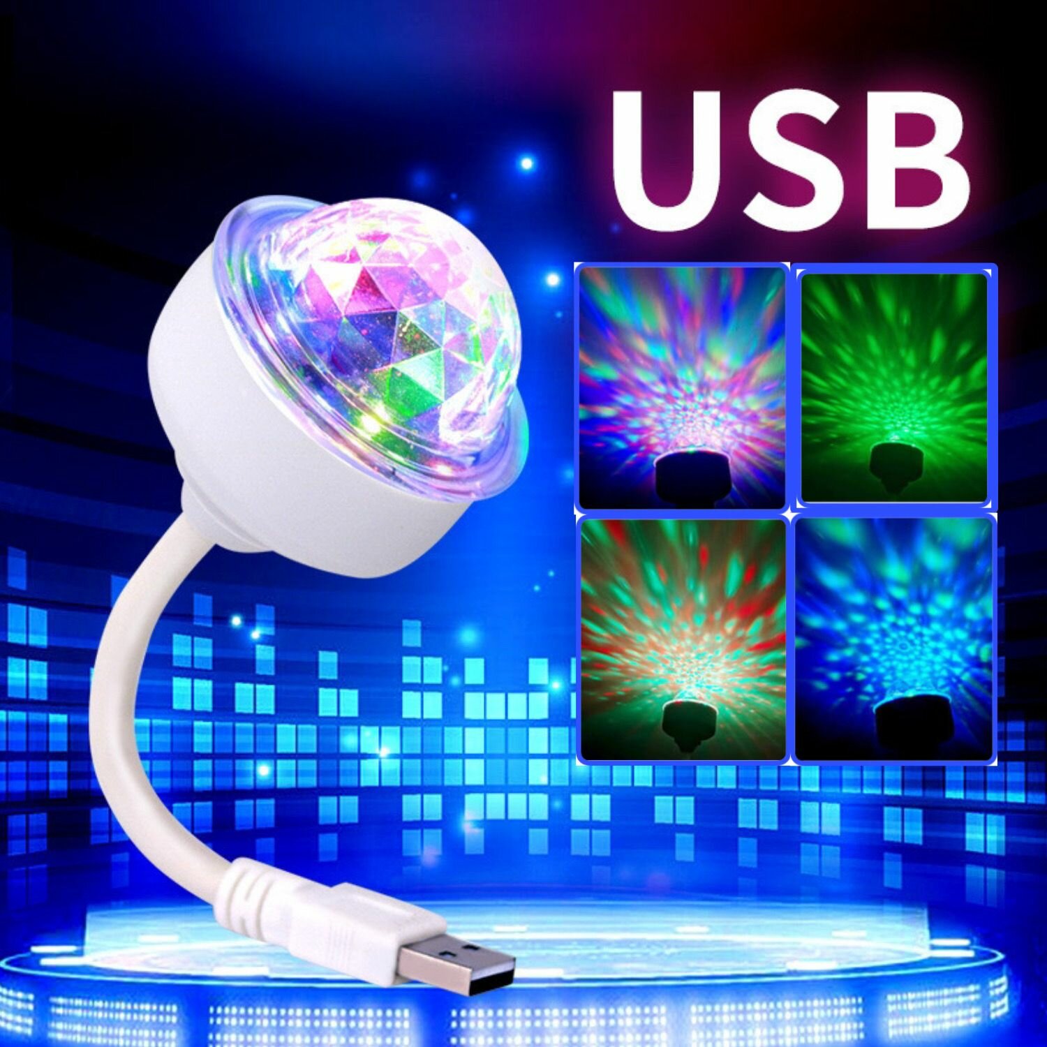 фото Подсветка USB, RGB осветитель на гибкой ножке