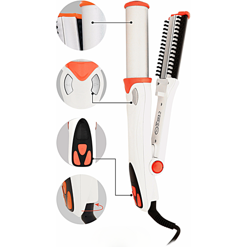 Профессиональная плойка для волос Rozia Щипцы для завивки волос Профессиональная плойка-щипцы Уход за волосами Белый 479000₽