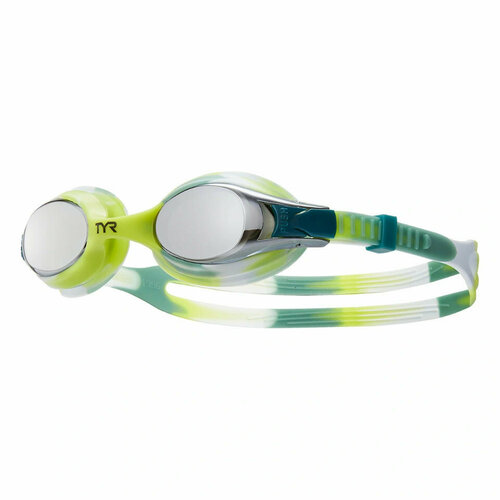 Очки для плавания детские TYR Swimple Tie Dye Mirrored, LGSWTDM-894, зеркальные линзы очки для плавания детские tyr swimple tie dye mirrored арт lgswtdm 547 зеркальные линзы мультикол опр