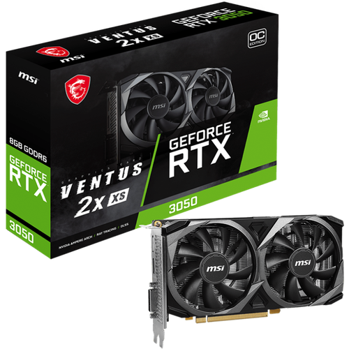 Видеокарта GeForce RTX 3050 MSI Ventus 2X XS 8G OC видеокарта nvidia geforce rtx 3050 msi 8gb rtx 3050 ventus 2x xs 8g