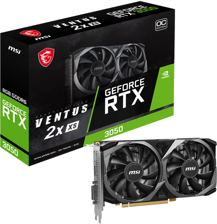 фото Видеокарта GeForce RTX 3050 MSI Ventus 2X XS 8G OC