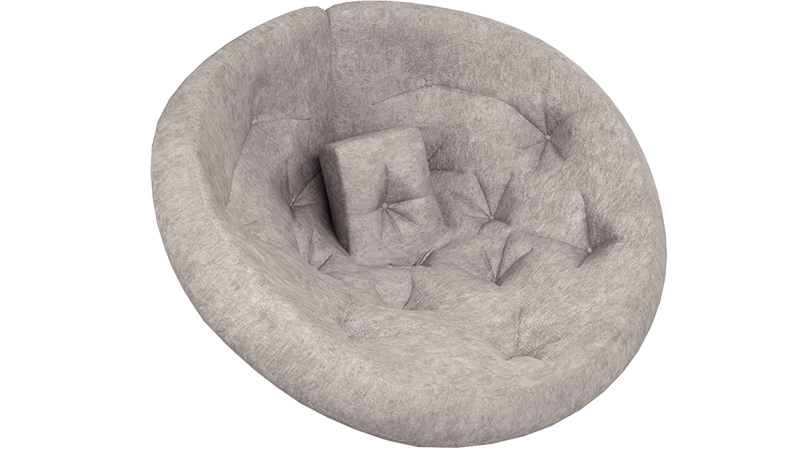 Матрас FUTON Gosan Bazay (Госан Базай), 100x210, обивка Civilia 3 - "молочный" микровелюр