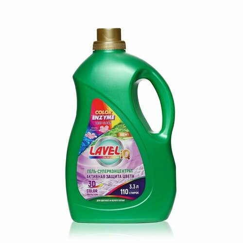 Гель - концентрат для стирки LAVELiq Color Enzyme для цветного 110 стирок 3,3 литр