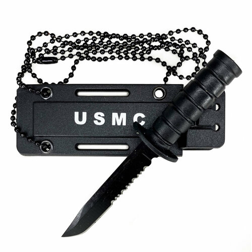 Тактический нож скрытого ношения Ka-Bar USMC в ножнах ka bar 3053 mule desert serrated folder knife с чехлом беж