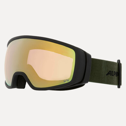Изображение товара Маска горнолыжная ALPINA Double Jack QV Black-Olive Matt/QV Gold S2-S3 (US: M)
