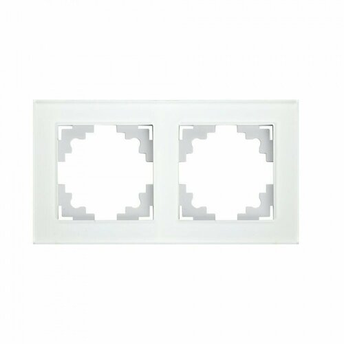 STEKKER Катрин рамка 2 мест, стекло белый, GFR00-7002-01 39255 (арт. 805061)