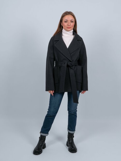 Пальто , размер 50, серый