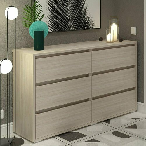 Комод Scandi Сонома 6 ящиков 8990₽