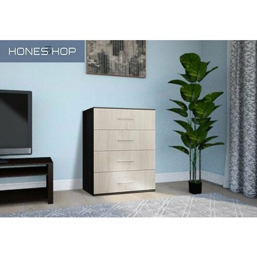 Комод Орхус ЛДСП корпус венге цава фасад дуб молочный 52х42х84 14006₽