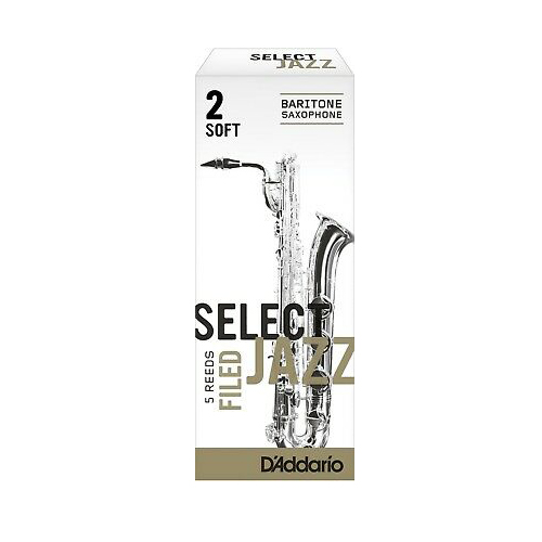 RICO / США RSF05BSX2S Select Jazz Filed Трости для саксофона баритон, размер 2, мягкие (Soft), 5шт, Rico