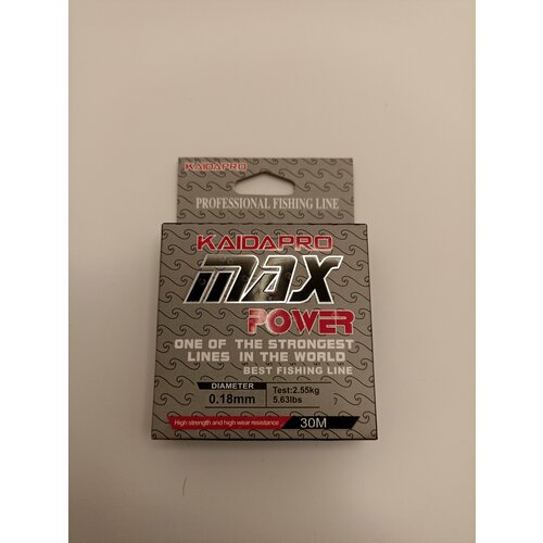 фото Прозрачная рыболовная леска kaida max 30 м 0,18 мм 2.75кг