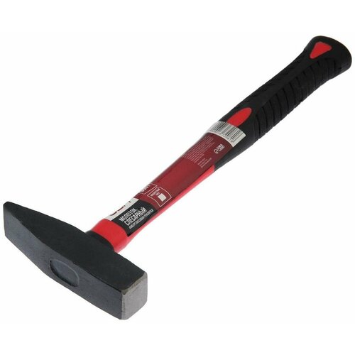 Молоток слесарный ЛОМ квадратный боек фиберглассовая обрезиненная рукоятка 600 г 769₽