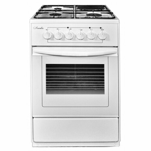 Комбинированая плита лысьваЭГ 13Г01 СТ-2У белая без крышки отсек металлический фасад ящика 2254400₽