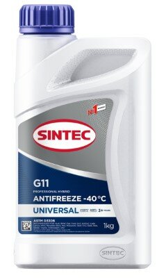 Антифриз Sintec Universal синий G11 (-40) 1 кг SINTEC 990551 | цена за 1 шт