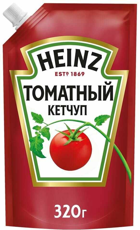 Кетчуп Heinz Томатный 320г 1шт