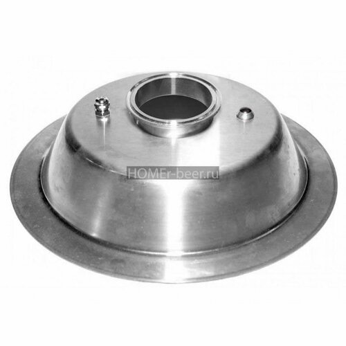 20 л - Конусная купольная крышка на куб 20 литров люкстайл кламп 3 дюйма из нержавейки 581000₽