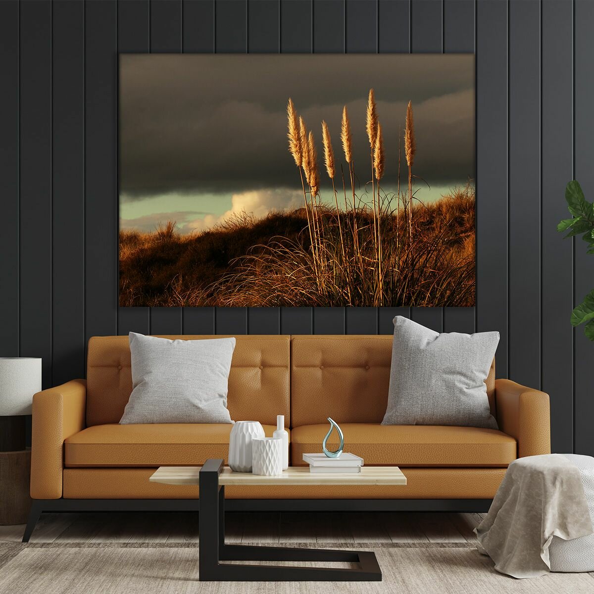 Картина на холсте (Горные луга, природа, пейзаж) 22 32 см/ для интерьера/в комнату/на стену/в подарок