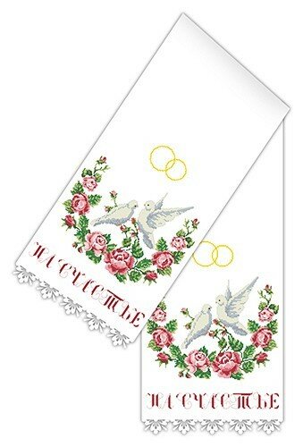 Набор для вышивания Каролинка #КРКН-1501 Рушник, Несчетный крест, 37 х 150 см