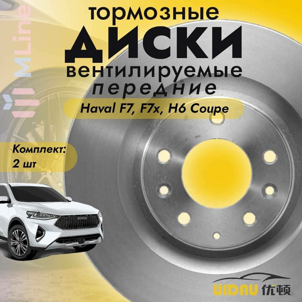 Тормозные диски передние вентилируемые (комплект) UIDNU YSR12004 для Haval F7