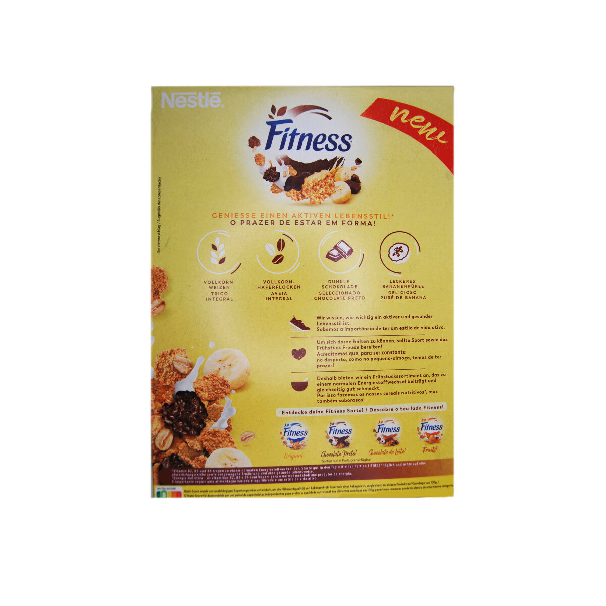 Готовый завтрак Nestle Fitness Chocolate and Banana, 330 г, Германия - фотография № 4