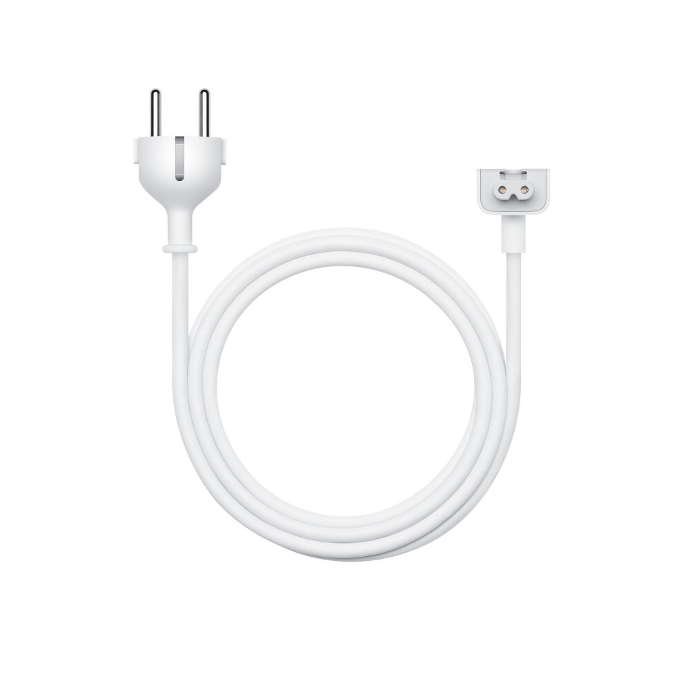 Кабель питания (удлинитель) EU для блоков питания MacBook/iPad/iPhone, белый, 1.8 м