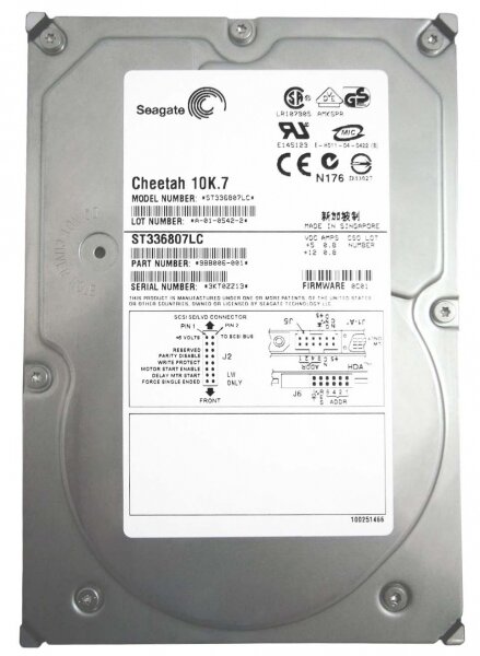 Жесткий диск Seagate ST336807LC 36,7Gb U320SCSI 3.5" HDD