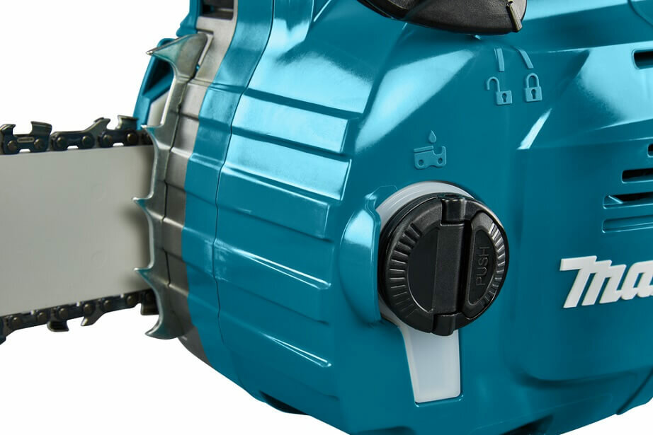 Пила цепная аккумуляторная Makita XGT, 40 В, 1600 Вт, 14"/35 см, 3/8", 1.3 мм, 25.5 м/с, без АКБ и ЗУ, - фото №4