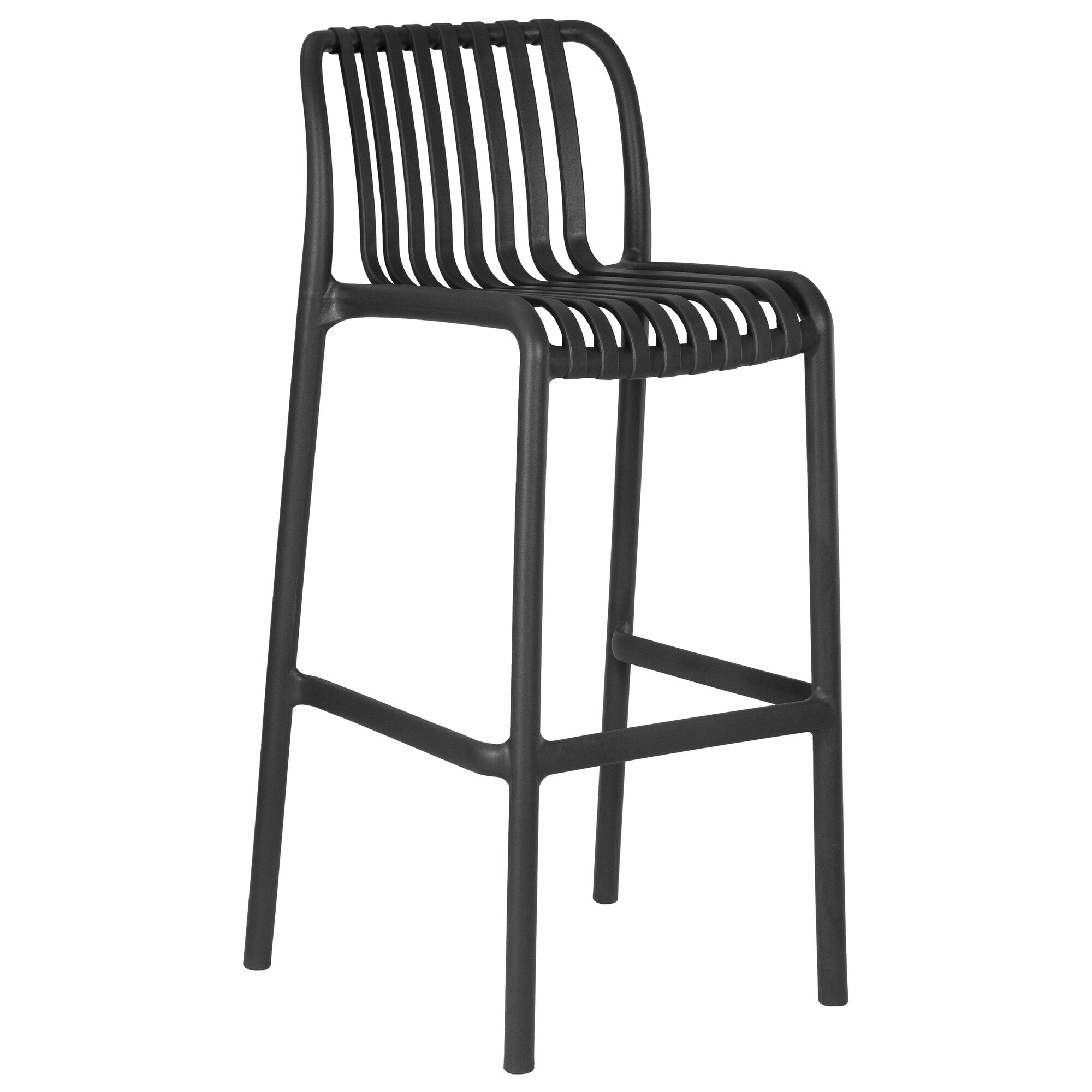 Стул барный DOBRIN CHLOE BAR, темно-серый LMZL-PP777_P-GR-04, комплект 2 шт.