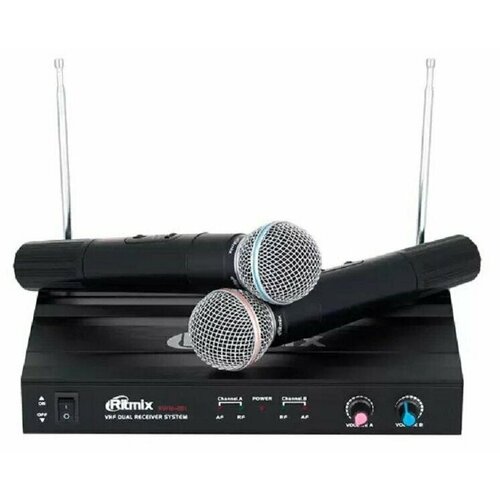 Беспроводная микрофонная система RITMIX RWM-221 black 499000₽