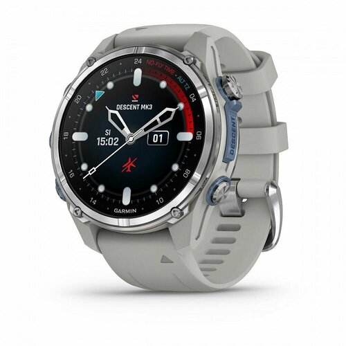 Умные часы Garmin DESCENT MK3 43 мм дымчато-серый силиконовый ремешок 010-02753-04 134990₽