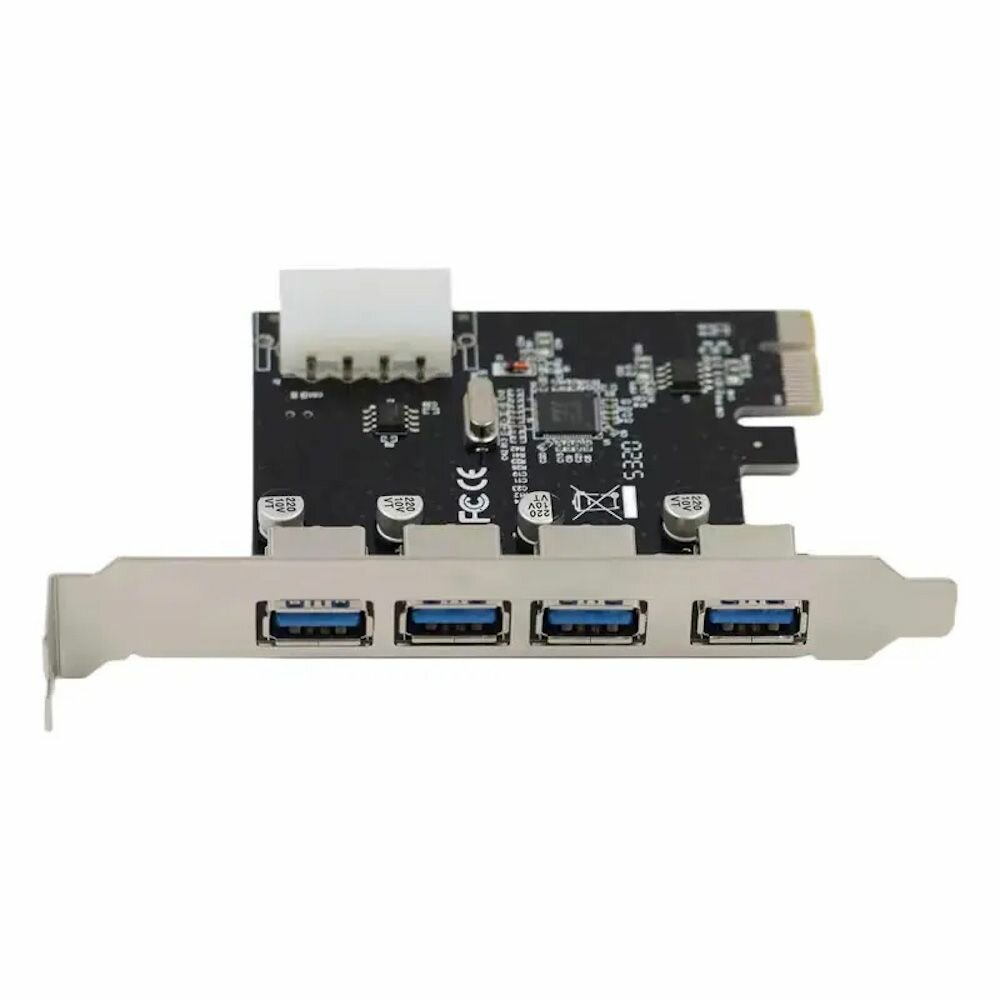 Контроллер PCIe x1 v2.0 (VIA VL805) USB 3.2 Gen1x1, 4 x USB-A (ORIENT VA-3U4PEV2) — фото 1
