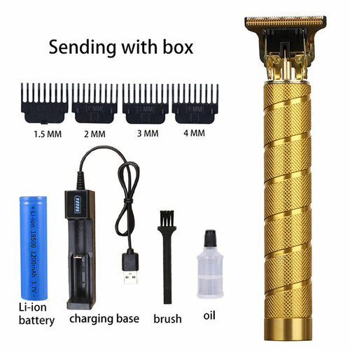 Ретро-машинка для стрижки T9 с спиральным золотым зарядным устройством 63000₽