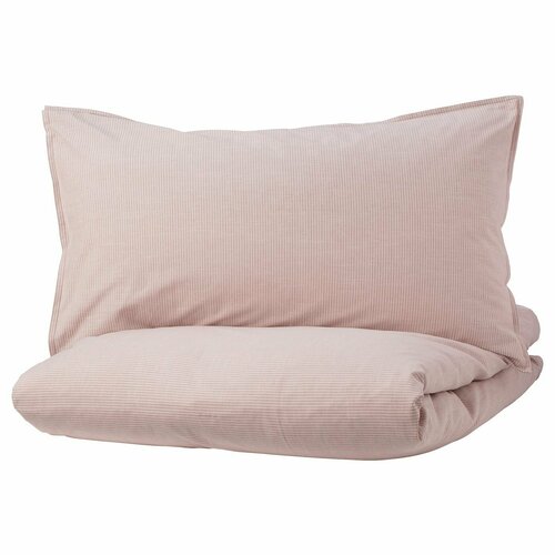 BERGPALM Пододеяльник и 2 наволочки IKEA розовый в полоску 200x20050x70 см 70423218 7849₽