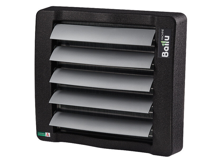 Тепловентилятор водяной Ballu BHP-W3-20-S черный настенный 64 см x 58 см