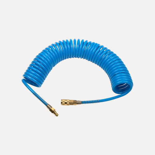 Изображение товара GARWIN PRO 808750-0610-10 Шланг полиуретан (PU) 10*6, витой, 10 м, синий, БРС в комплекте