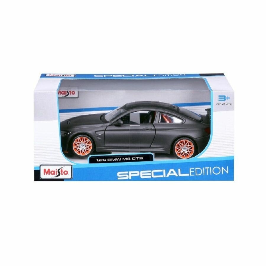 Легковой автомобиль Maisto BMW M4 GTS 31246 1:24, 14.8 см, metallic flat grey