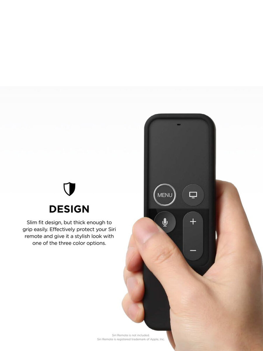 Elago для пульта Apple TV (до 2021) чехол R2 Slim case Black — фото 1