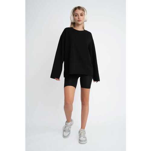 фото Свитшот h&t collection, размер s (38-42), , черный