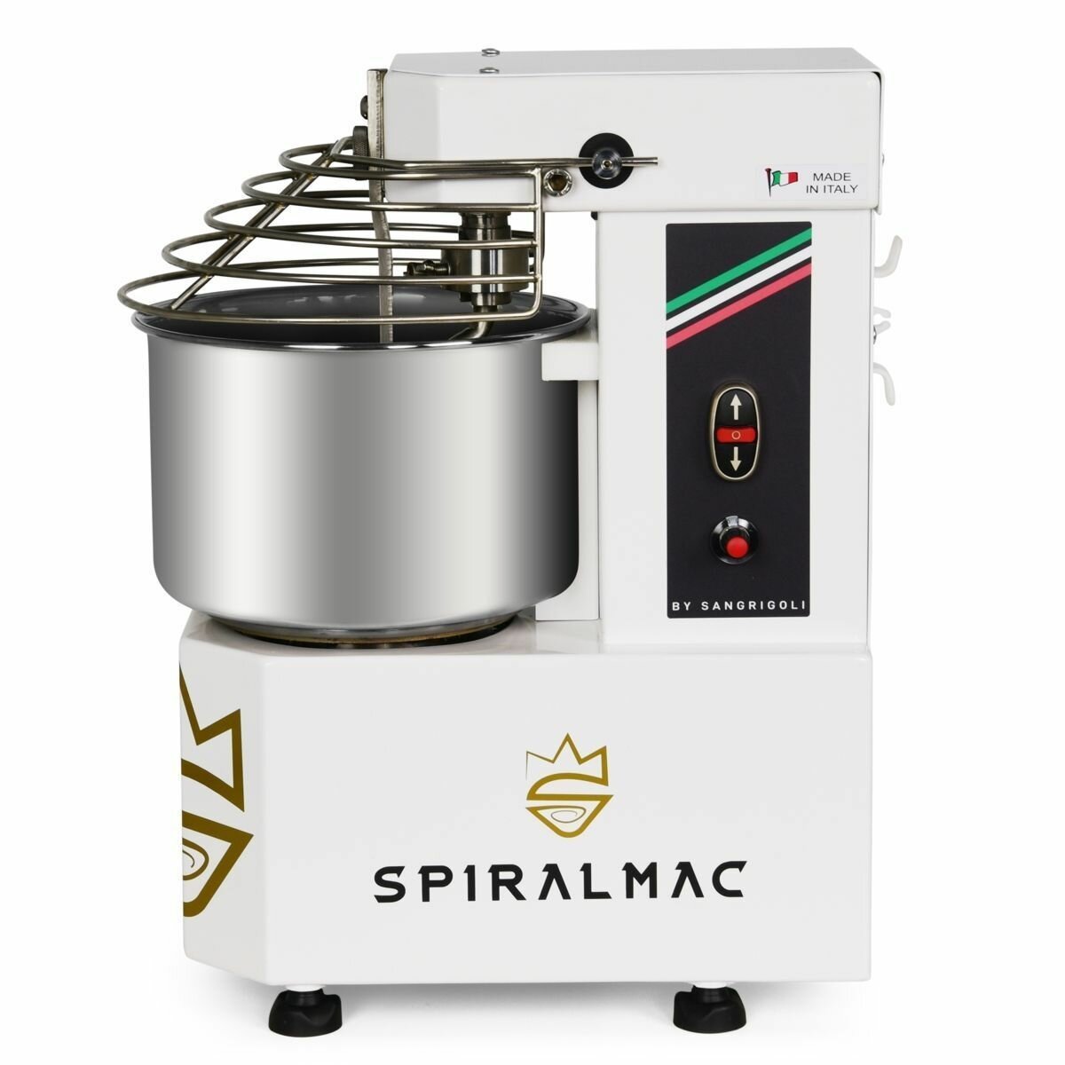 Спиральный Тестомес Spiralmac 5кг.10 скоростей, съемная дежа, с высокой гидратацией 90%, 370Вт Италия