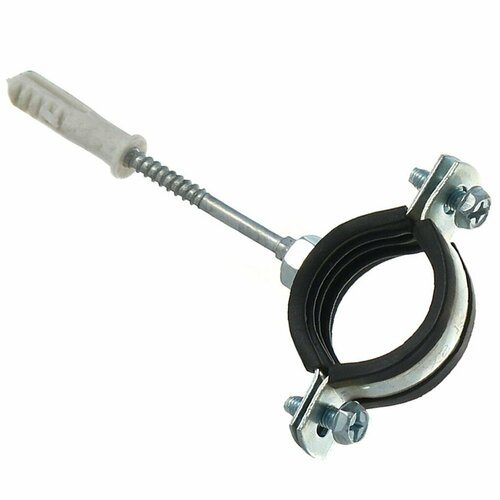 Хомут для крепления трубы 1 32-35 мм со шпилькой и дюбелем СантехКреп 1114 306₽